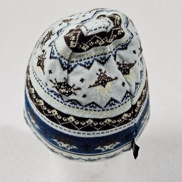 Columbia Skull Cap Knit Winter Hat Fair Isle Ski Snowboard Cold Weather‎ Warm - Picture 3 of 5